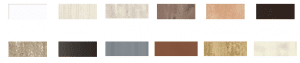 דוגמאות לצבעיים אפשריים של ארון הזזה